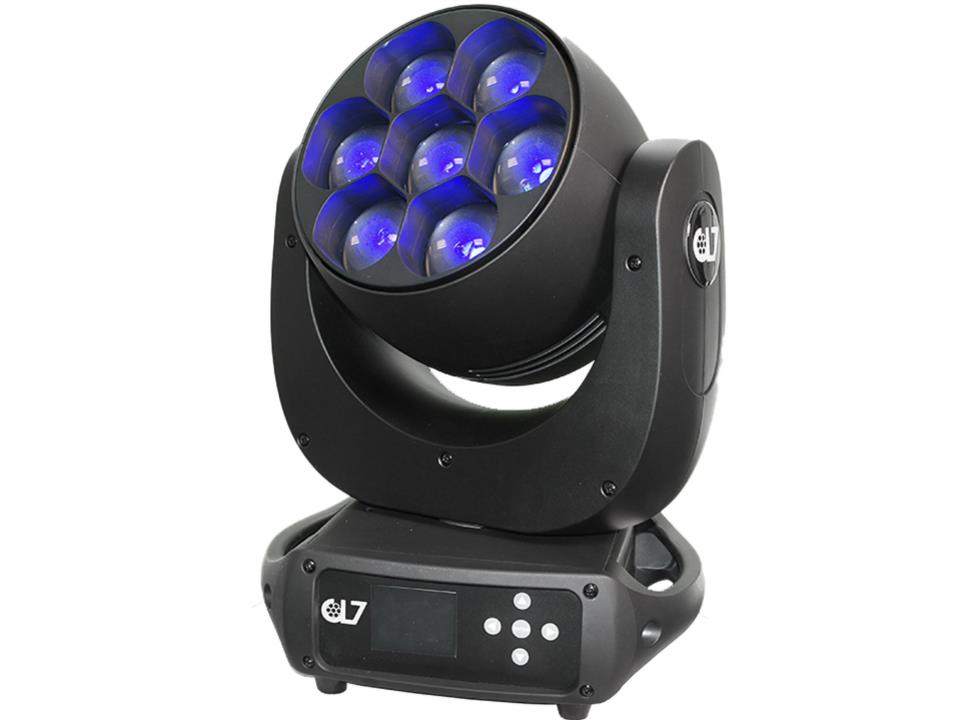 EXPOLITE ELW CL7 Zoom Movinglight 7x 60W RGBALC LED, 8°-45°, RDM/DMX5 ...