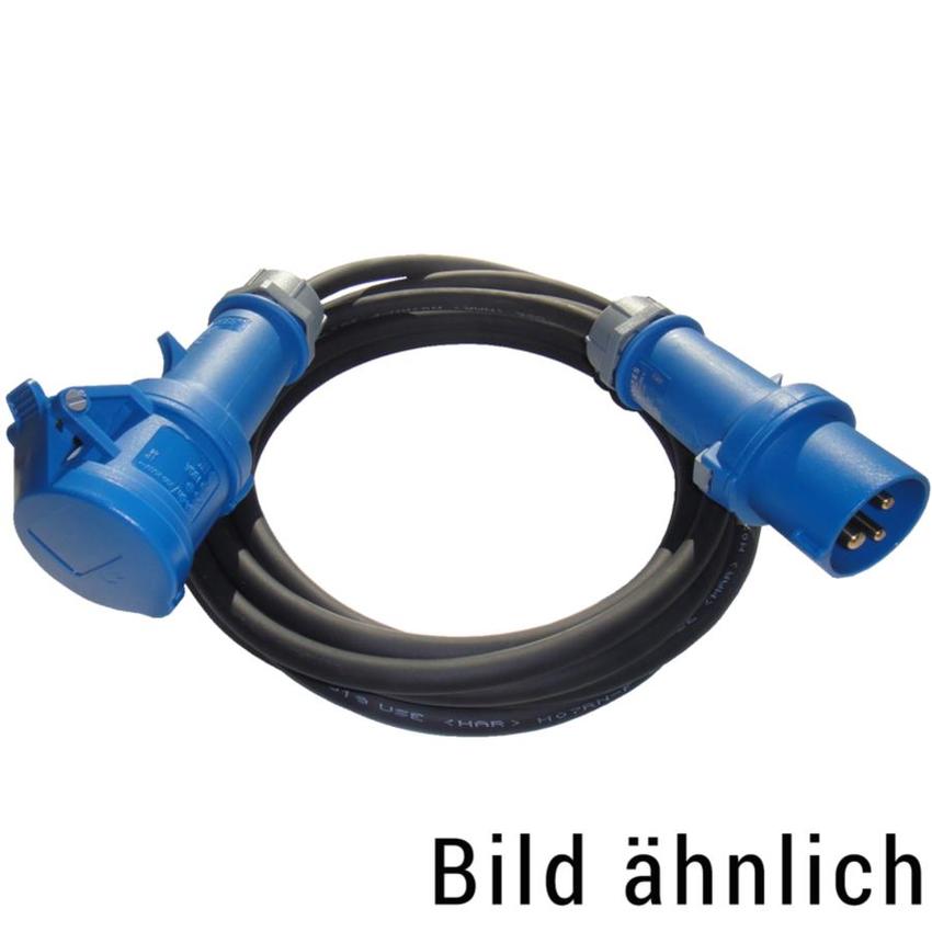 Ultralite CEE Kabel 16A, 3pol, 3x2.5mm², 03m H07RN-F 3 G 2.5 / Stecker & Buchse: 16A 3pol blau