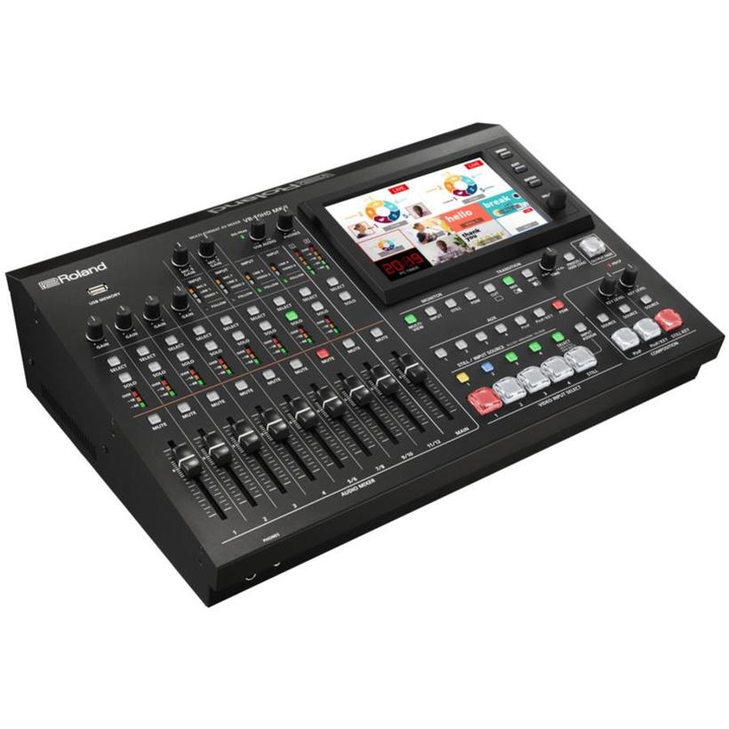 Roland VR-50HD, Multi Format Video Switcher, 12 Eingänge 4 Kanäle Video, USB 3.0 Web-Straming und Aufnahme,