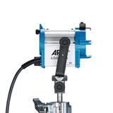 ARRI 150, 150W, MAN, Dimmer, blau/silber, ohne Stecker, Kabel 3.5m, 4-FT, FFR, 90-250V