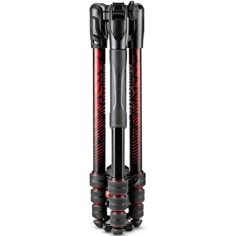 MANFROTTO Befree Advanced Alu Reisestativ Kit Twist rot