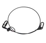 Saveking® Fangseil 4mm, 0.60m lang, 40Kg, SCHWARZ mit Dämpfungselement, 2x SVG Notglieder & CE BGV C1 Plakette