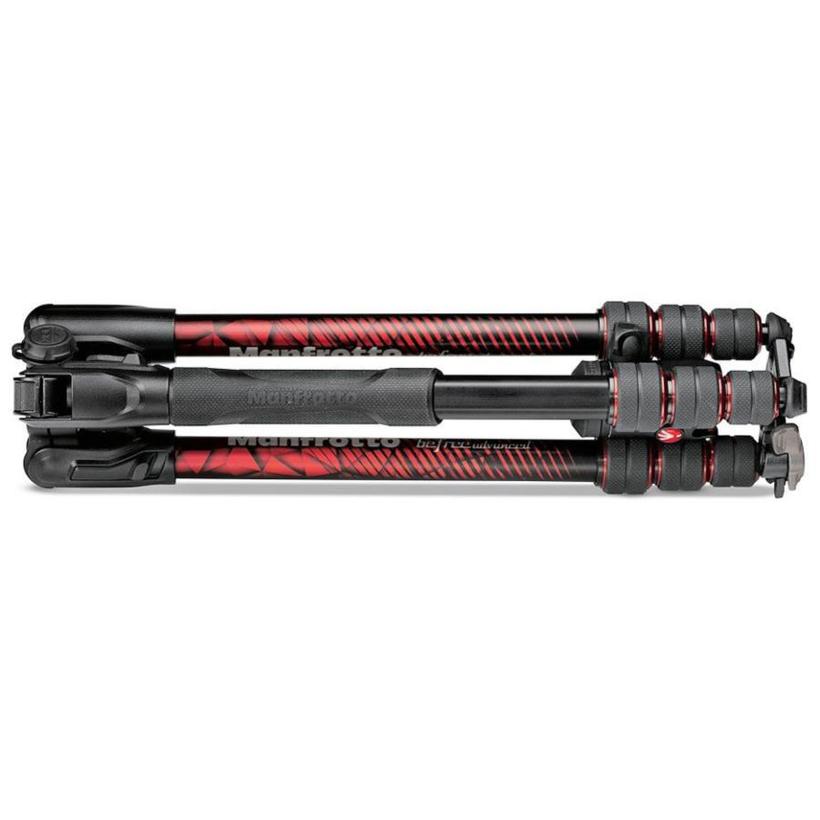 MANFROTTO Befree Advanced Alu Reisestativ Kit Twist rot