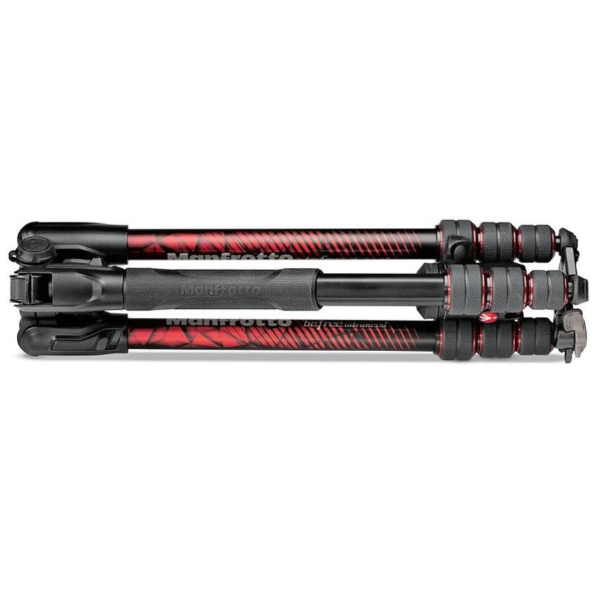 MANFROTTO Befree Advanced Alu Reisestativ Kit Twist rot