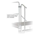 Nivtec Treppengeländer, H: 100cm, Endstück Anstelltreppe, B: 240 mm, auf Stufe endend