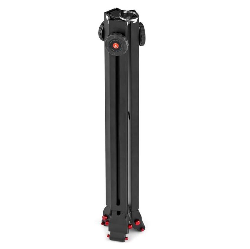 MANFROTTO Videokopf Nitrotech 608 mit Stativ 645 Fast Twin Carbon und Tasche