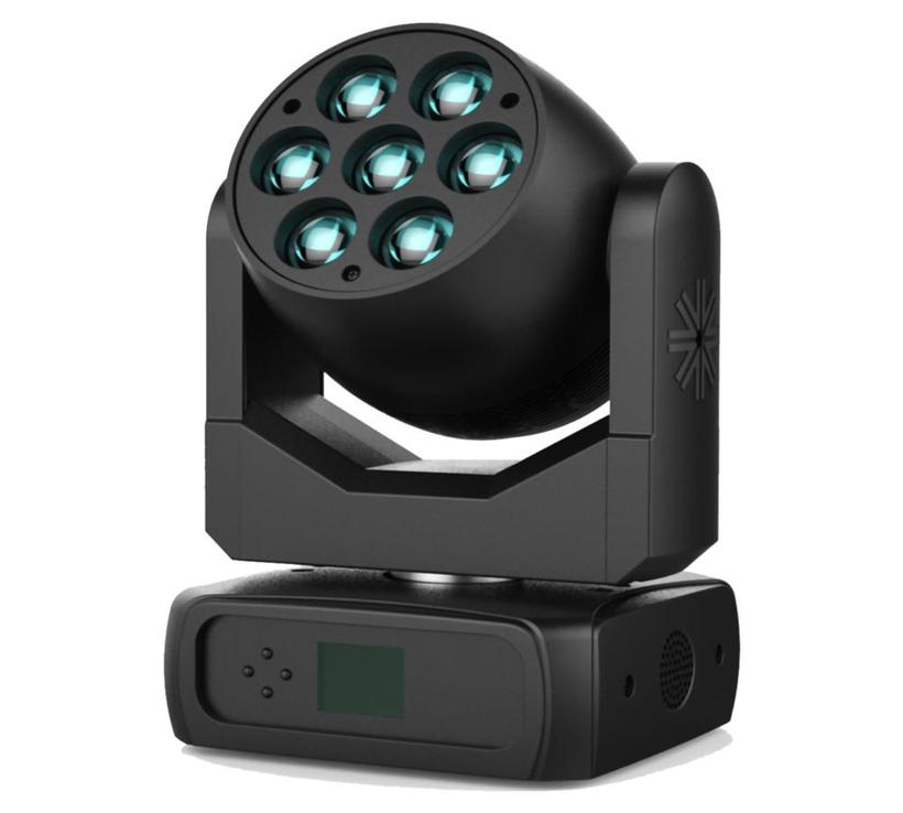 VL800 EVENTWASH, 7 x Quad Chip RGBW LED , c/w, 1 x 107mm Omega bracket and power input connector, Black