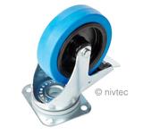 Nivtec Ersatzteil, Lenkrolle Ø 12.5cm mit Feststeller für Transportwagen