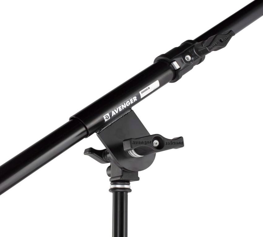 MANFROTTO TELESCOPIC MINI BOOM ARM W. BABY PIN BLACK VERSION Mini Ausleger mit Schiebevorrichtung, schwarz