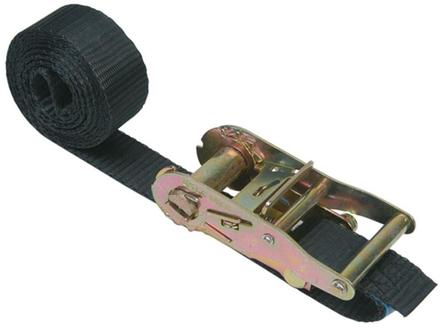 Ultralite Zurrgurt mit Ratsche, 1-teilig, 50mm, Länge: 02.1m 3000kg, SCHWARZ, DIN 60060, EN12195-2