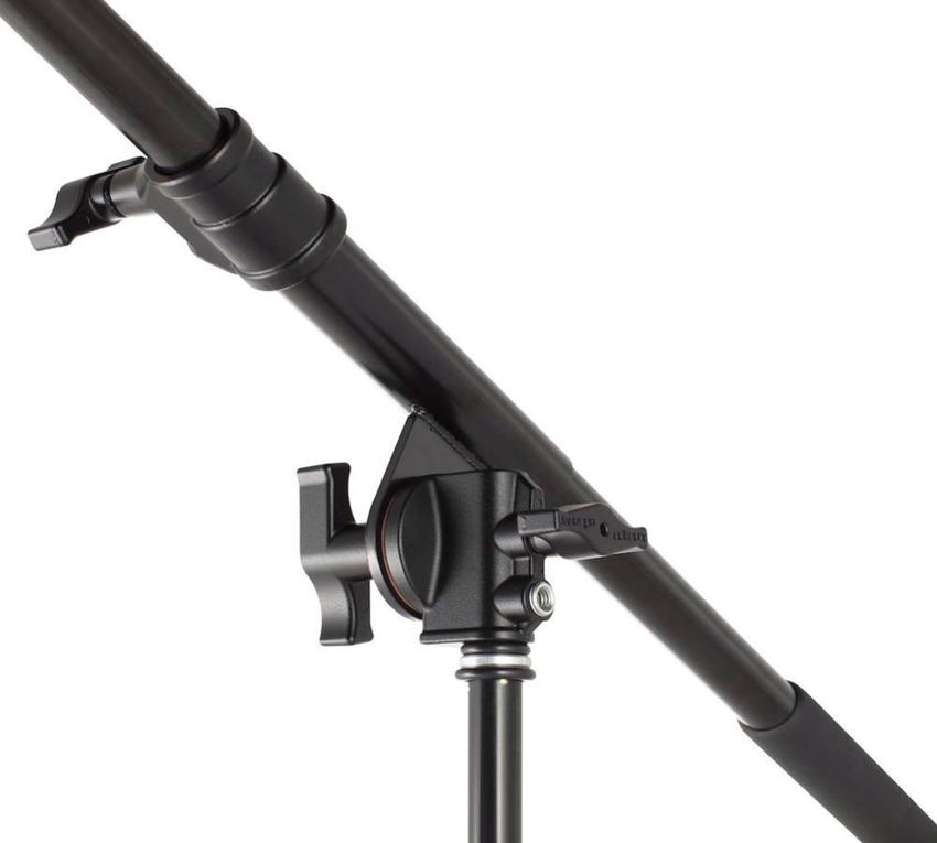MANFROTTO TELESCOPIC MINI BOOM ARM W. BABY PIN BLACK VERSION Mini Ausleger mit Schiebevorrichtung, schwarz