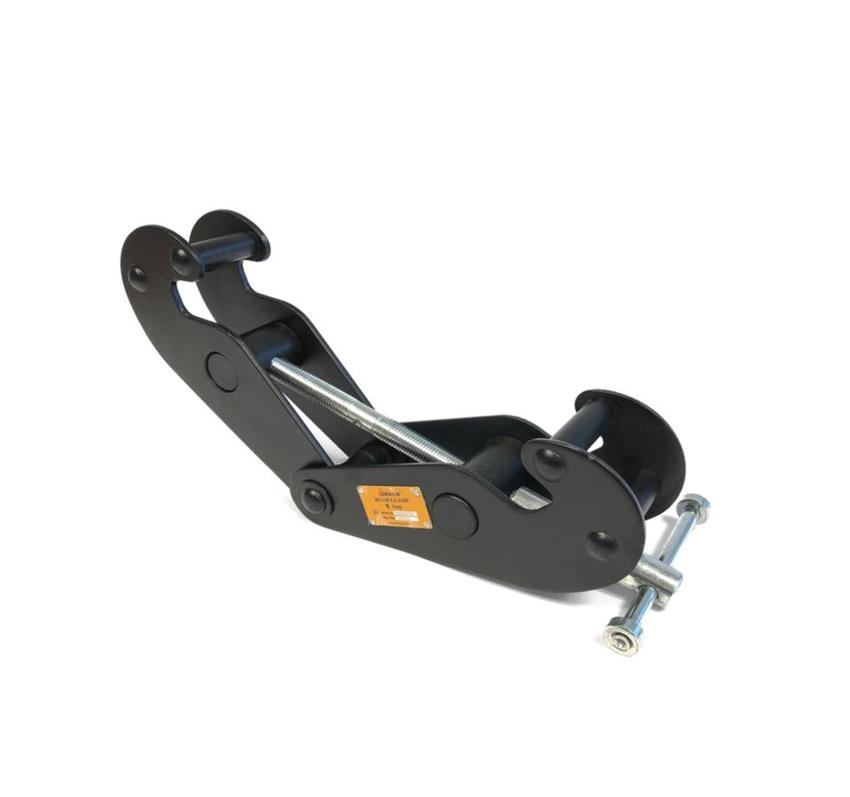 Ultralite Trägerklemme 1.000 kg  schwarz Tragkraft, Flanschbreite 75-220 mm