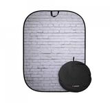 Manfrotto Textilhintergrund Urban (1,5m x 2,1m) Painted White/Industrial Grey Brick