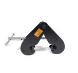 Ultralite Trägerklemme 2000kg, schwarz Safetyfactor 1:4, Spannweite 75-220mm