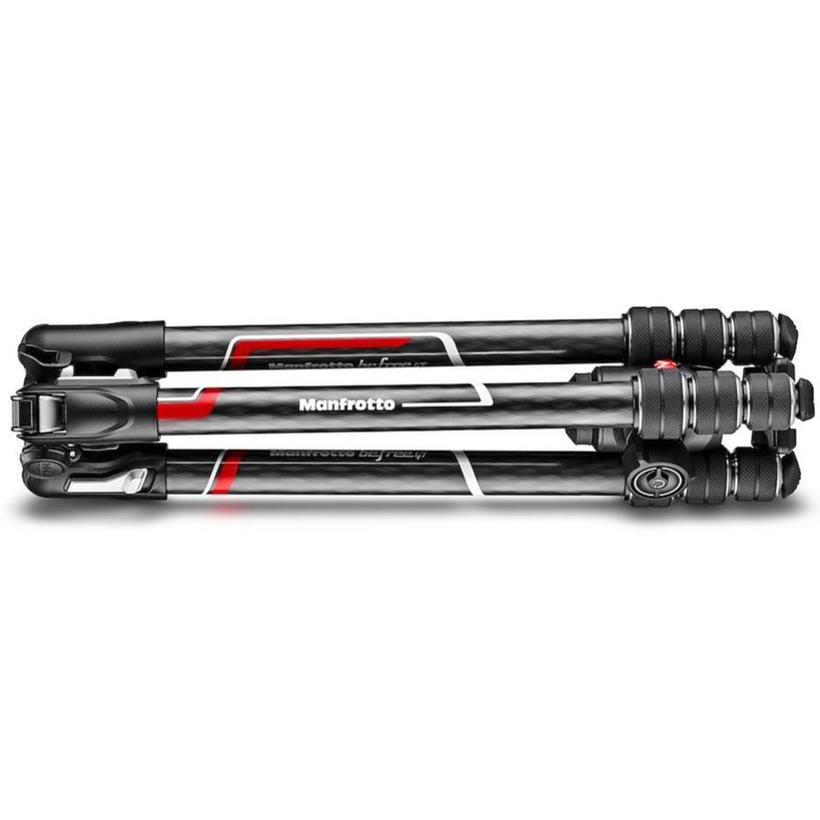 MANFROTTO Befree GT Carbon Reisestativ Twist mit Kugelkopf, 4 Segmente