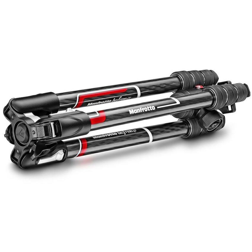 MANFROTTO Befree GT Carbon Reisestativ Twist mit Kugelkopf, 4 Segmente