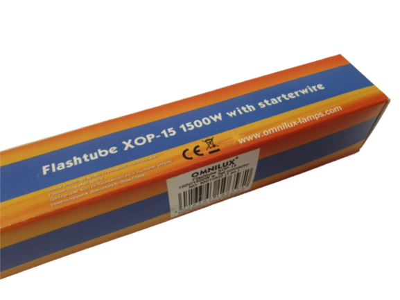 XOP 15 Stroberöhre OMNILUX, inklusive montiertem Zünddraht Leuchtmittel für Strobe *** RESTPOSTEN ***