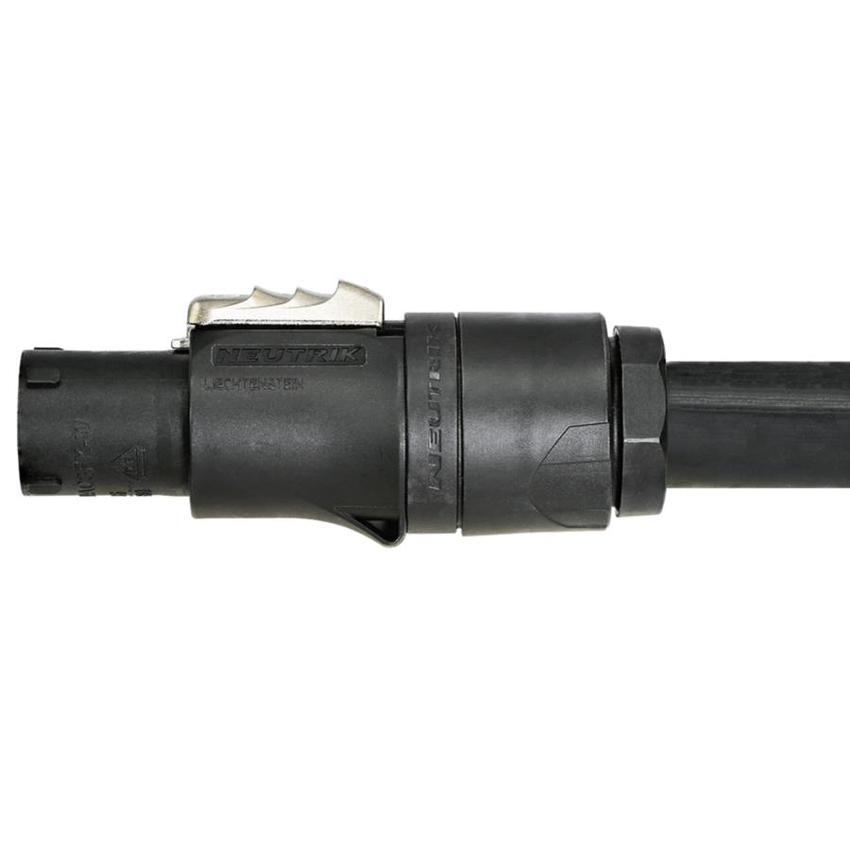 Neutrik 3pol Kabelbuchse mit Verriegelung, power-in, 230V, 16A, max. 2.5mm², Schraubanschl., Serie: PowerCon TRUE1