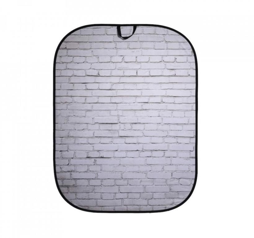 Manfrotto Textilhintergrund Urban (1,5m x 2,1m) Painted White/Industrial Grey Brick