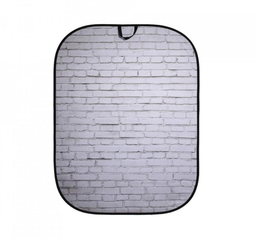 Manfrotto Textilhintergrund Urban (1,5m x 2,1m) Painted White/Industrial Grey Brick