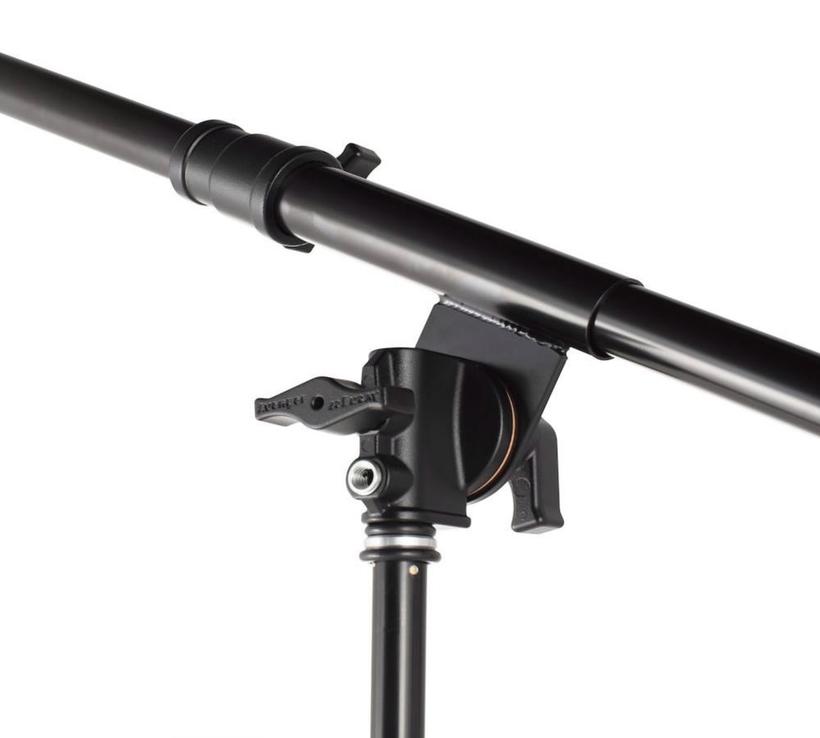 MANFROTTO TELESCOPIC MINI BOOM ARM W. BABY PIN BLACK VERSION Mini Ausleger mit Schiebevorrichtung, schwarz