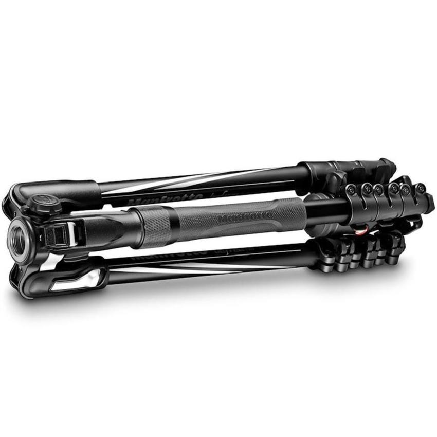 Befree 2N1 Alu, Klemmverschluss, integriertes Einbeinstativ Reisestativ QPL mit Tragetasche