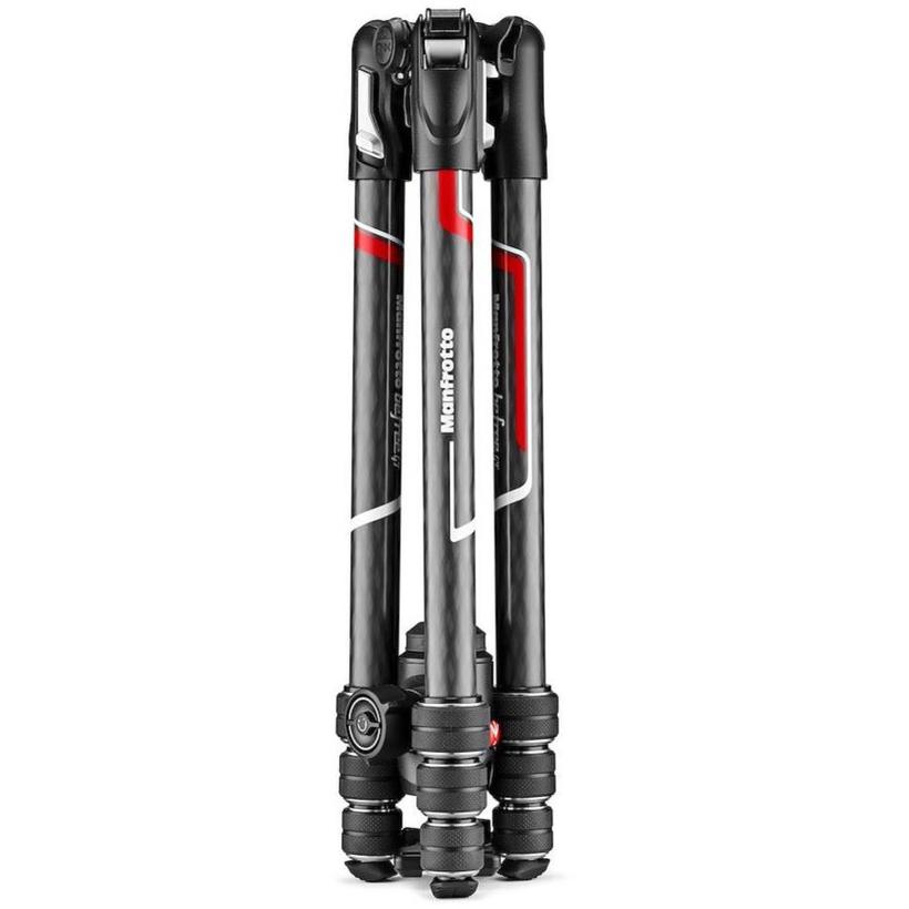 MANFROTTO Befree GT Carbon Reisestativ Twist mit Kugelkopf, 4 Segmente