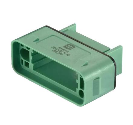 Harting Han® GND Anbaugehäuse mit Rastverriegelung, Farbe: GRÜN