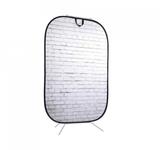 Manfrotto Textilhintergrund Urban (1,5m x 2,1m) Painted White/Industrial Grey Brick