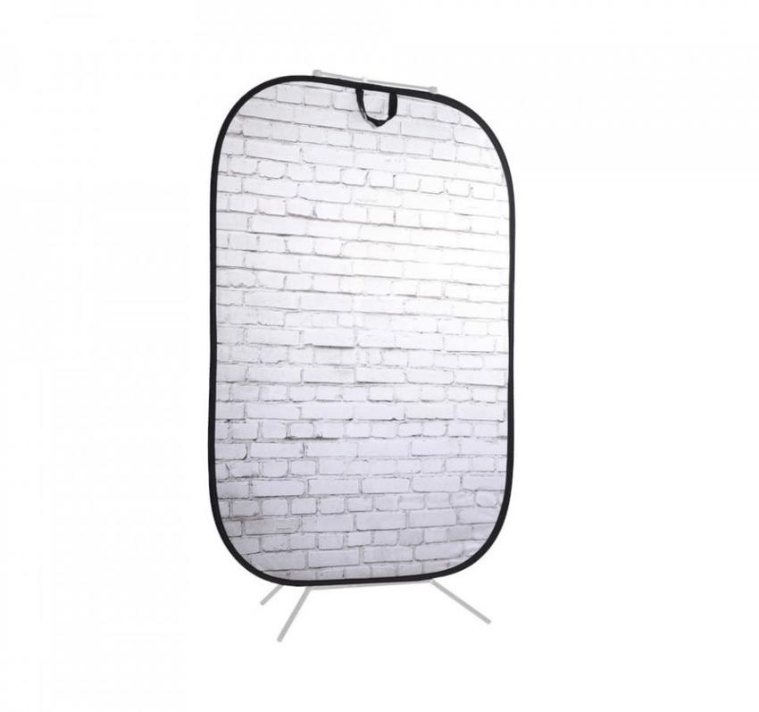 Manfrotto Textilhintergrund Urban (1,5m x 2,1m) Painted White/Industrial Grey Brick