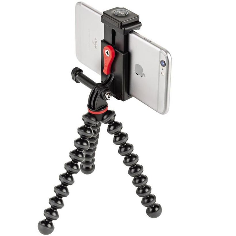 JOBY GripTight Action Stativ Kit Smartphones oder Action Kameras, All-in-one Video-Stativ für Smartphones und Action