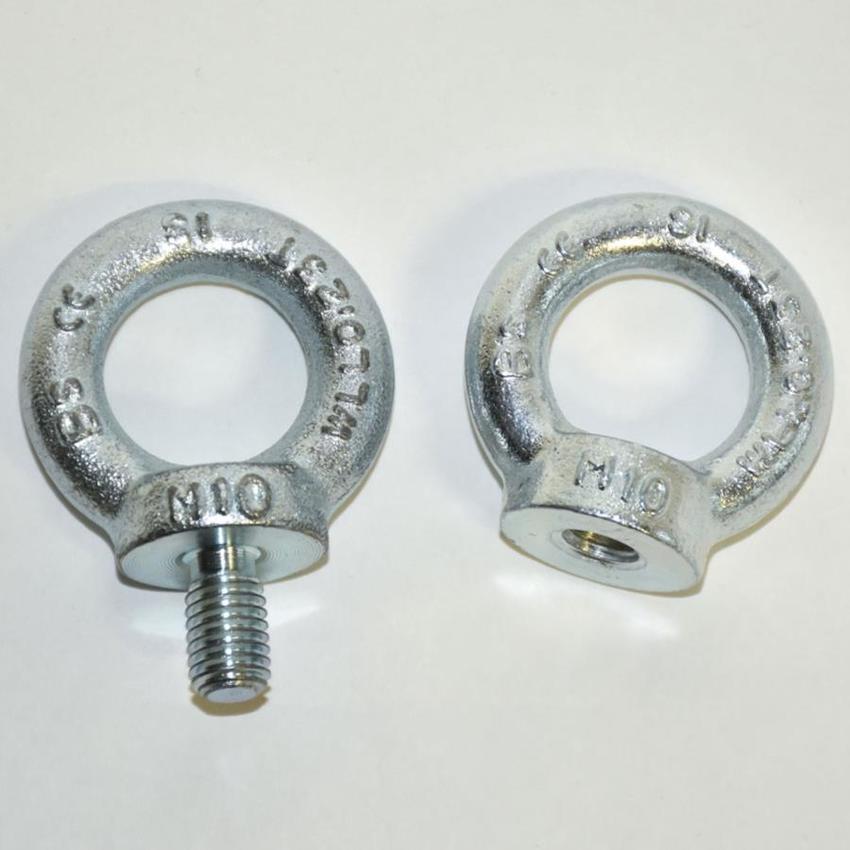 Ultralite Ringmutter M10, ähnlich DIN582, verzinkt Tragkraft 230kg, Material C15