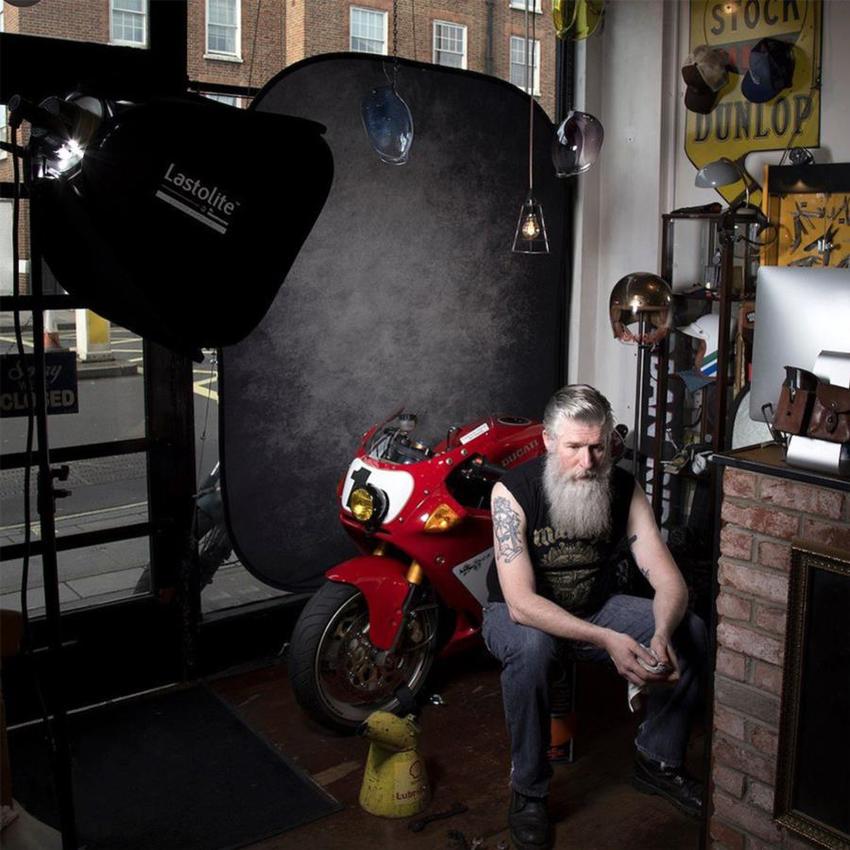 Manfrotto Textilhintergrund Urban (1,5m x 2,1m) Rauch/Beton