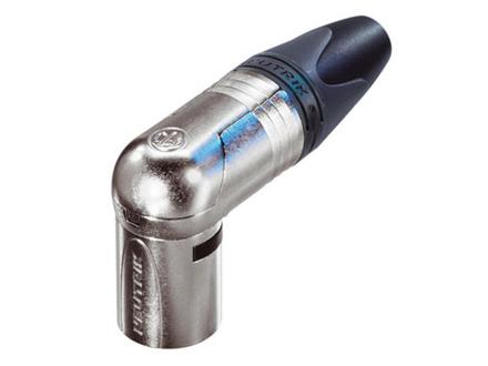 Neutrik 6pol-XLR Winkelkabelstecker vernickeltes Gehäuse, Silber beschichtete Kontakte