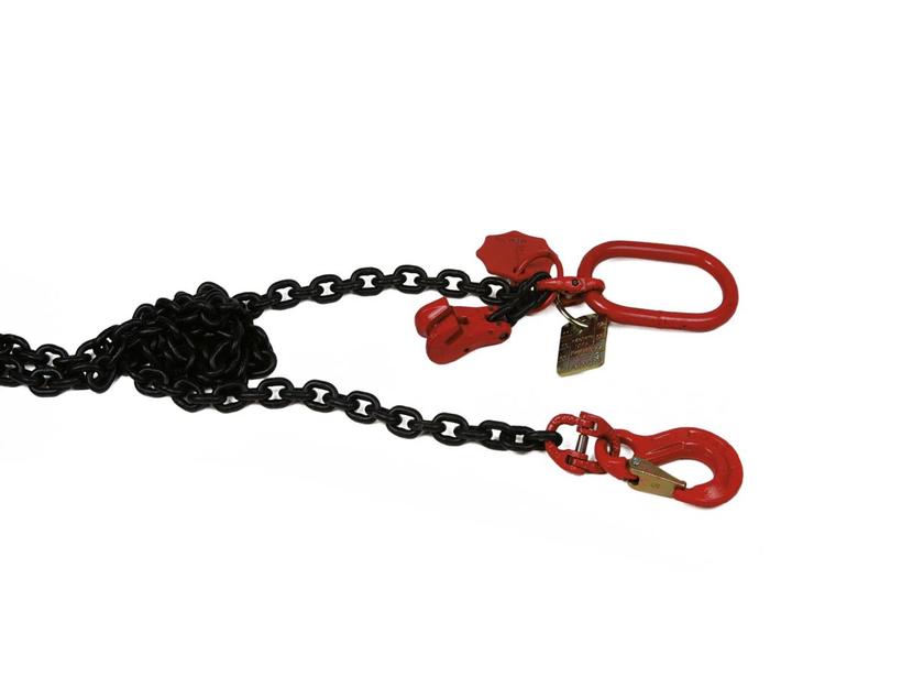 Ultralite Anschlagkette mit O-Ring und Verkürzungsklaue, 01m Tragkraft 2000kg, Nutzlänge 01m, gefertigt nach EN 818-4