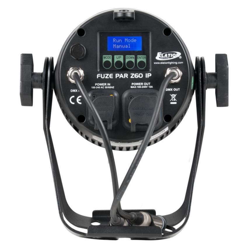 ELATION Fuze Par Z60 IP, inkl. Flügeltor und FFR 60W RGBW LED, 7°-39° Zoom, schwarz, IP 65