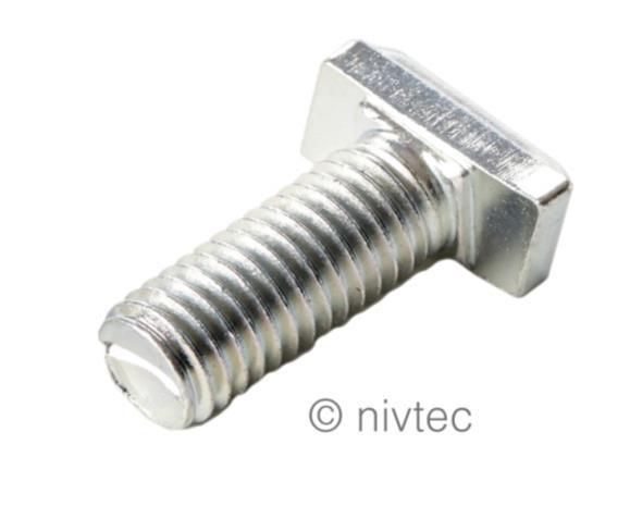 Nivtec Ersatzteil, Halfenschraube M10x25, HS 28/15 für N-F Verbinder