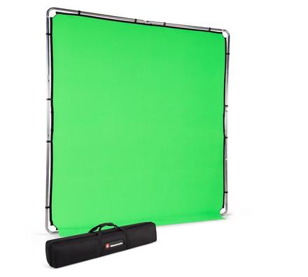 Manfrotto EzyFrame Background 2 x 2.3m Chroma Key Green !! NICHT MEHR LIEFERBAR !!