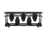 FPR Cart For Truss, 2.39 m length, silver. Folding and height-adjustable forks