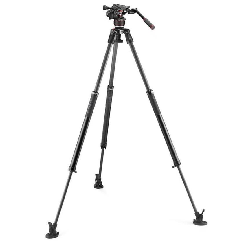 MANFROTTONitrotech 608 und Carbon-Stativ 635 mit Schnellverstellung und Tasche