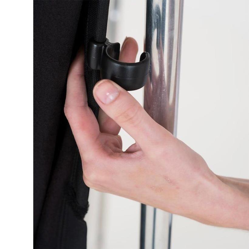 Manfrotto Panorama Hintergrund 4m (Schwarz) 4m x 2.3m (Kit mit Stoff und Rahmen)