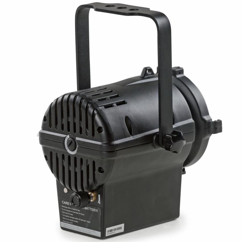 EXPOLITE LED Fresnel Micro HD Akku WW, 3200K, 12°-34° manuell