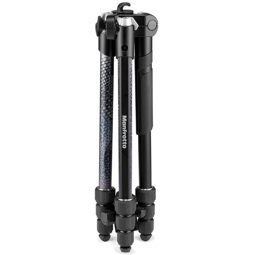 MANFROTTO Element MII Mobile Bluetooth Aluminium Fotostativ mit Kopf und Smartphone-Klemme, schwarz    DISCONTINUED!!!!!