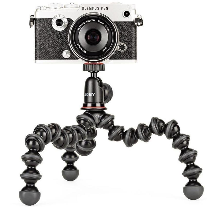 JOBY GorillaPod 1K Stativ Kit für spiegellose und Kompakt- kameras, Kompaktes Stativ und Kugelkopf für fortgeschrittene