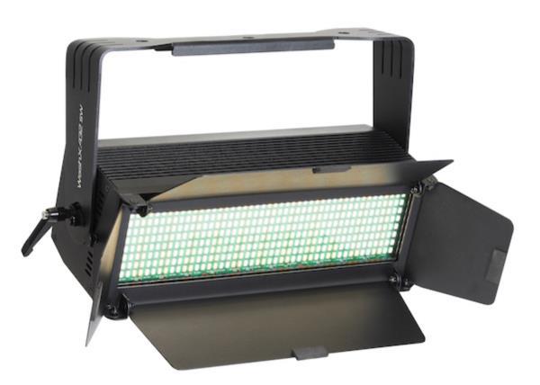 LITECRAFT WashX.432 sw3.000 - 6.000 K, 120°, DMX 512 powerCON TRUE1 In/Out, schwarz, inkl. FFR und Torblende