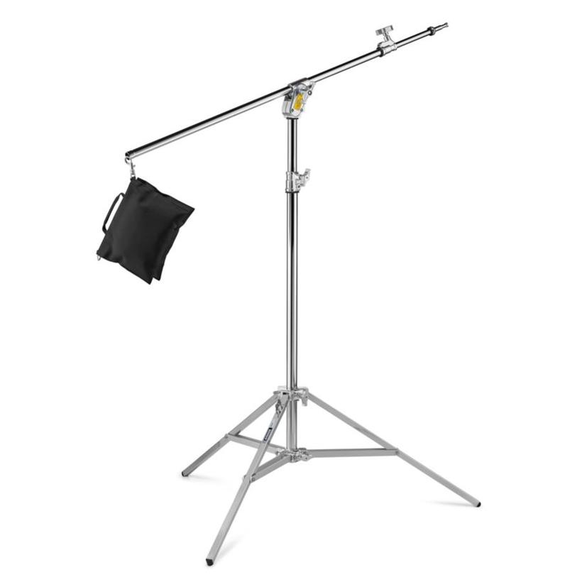 MANFROTTO BOOM STEEL STAND 39 Boom-Stativ mit Gleitfuß und Sandbag Ausgleich