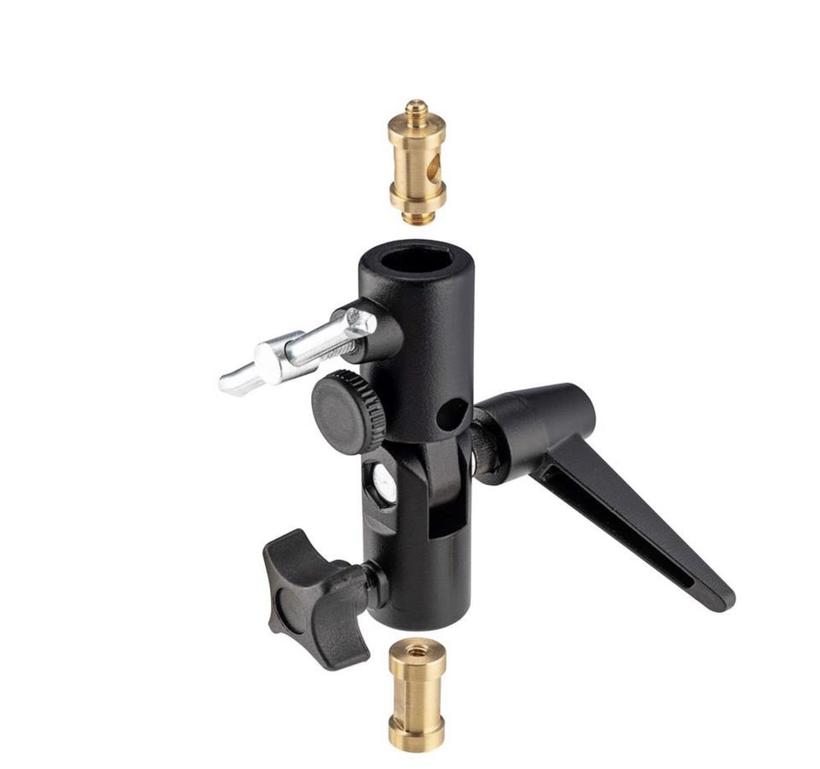 MANFROTTO LITE TITE SWIVEL+ UMBRELLA ADPT SCHIRMNEIGER, Blisterverpackung