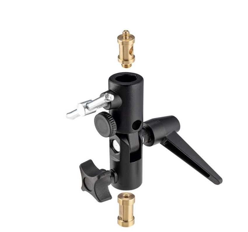 MANFROTTO LITE TITE SWIVEL+ UMBRELLA ADPT SCHIRMNEIGER, Blisterverpackung