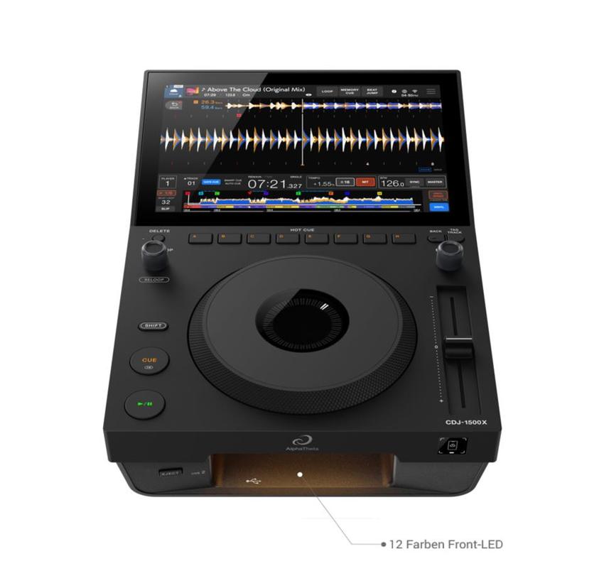 Pioneer CDJ-1500X  Professioneller DJ-Multiplayer platzsparendes Design, 10,1" Touchscreen &  CoBeat-Service