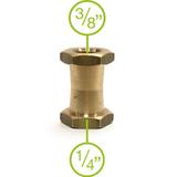 MANFROTTO DOUBLE FEMALE THREAD STUD Zapfen mit 3/8" und 1/4" Innengewinde für 035 Uniklemme